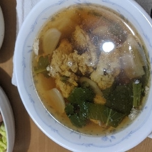 簡単♪鶏団子入り中華スープ